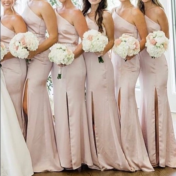 AMSALE KAIA Formal Gown Satin GB132S Rose Quartz - Picture 6 of 9